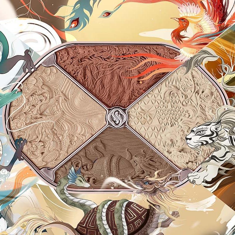 FLORASIS Eastern Beasts Sculpting Makeup Palette Set (set includes:1*sculpting makeup palette01 , 1*sculpting makeup palette02)