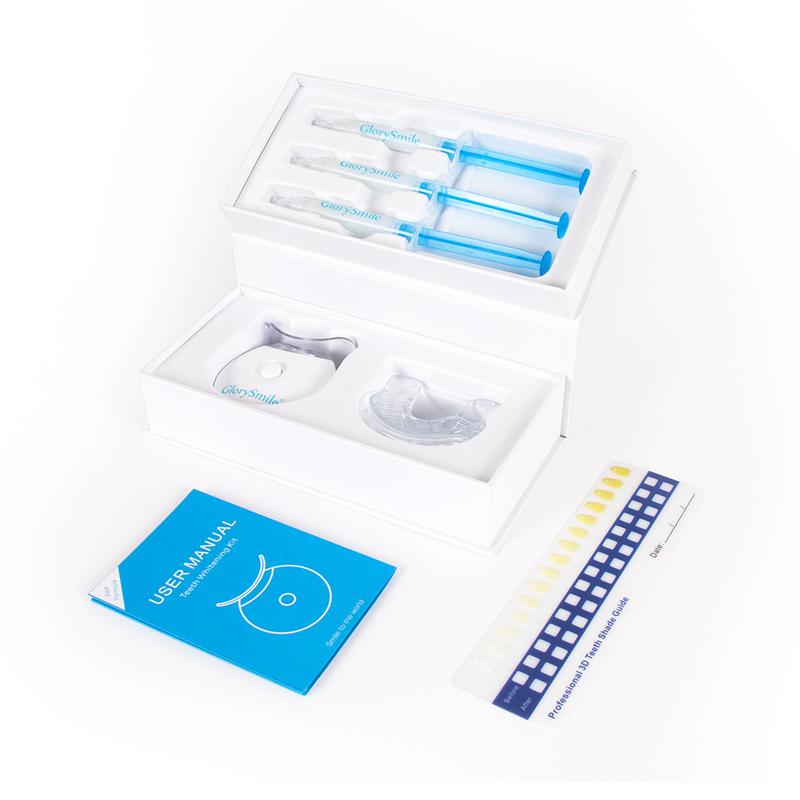 GlorySmile Teeth Whitening Kit with 5x LED Light, Carbamide Peroxide Oral Care Black Friday Christmas Deal