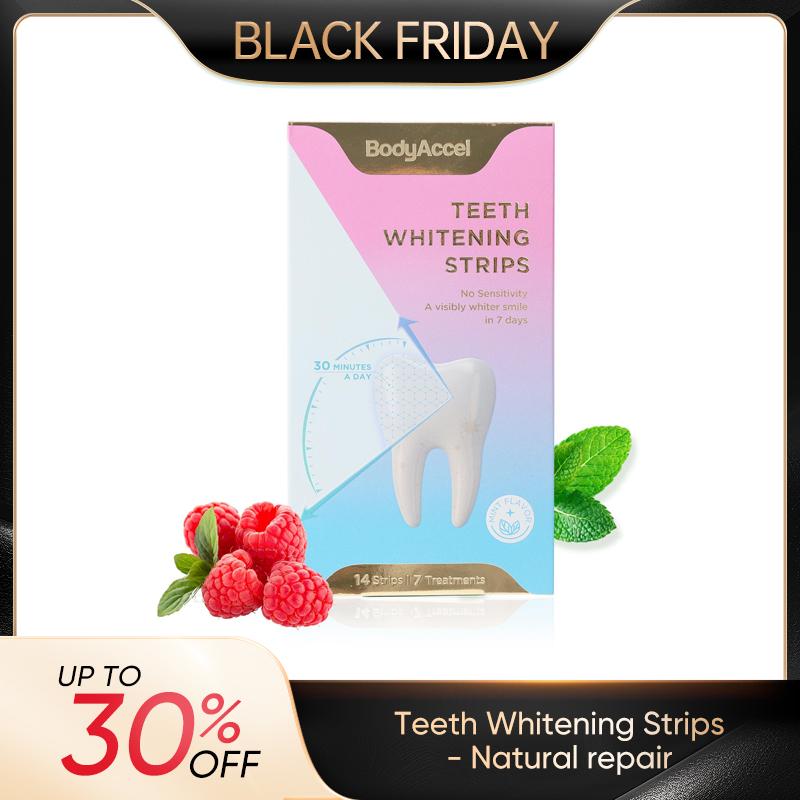 BodyAccel Teeth Whitening Strips Daily Oral Natural repair and whitening tooth strips