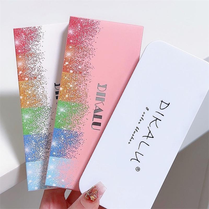 8 Color Glitter Highlighter Palette, 1 Count Long Lasting Shimmering Highlighter Makeup Palette, High-gloss Sparkling Facial Makeup Products for Women & Girls