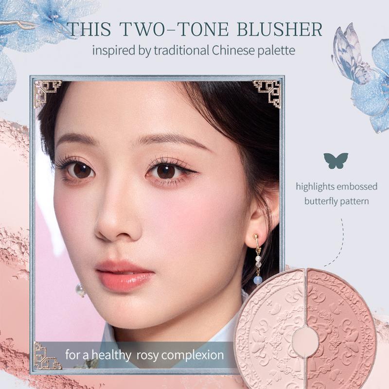 Flower Knows Butterfly Cloud Collar Collection Rouge Box Highlighting & Blush Duo Powder