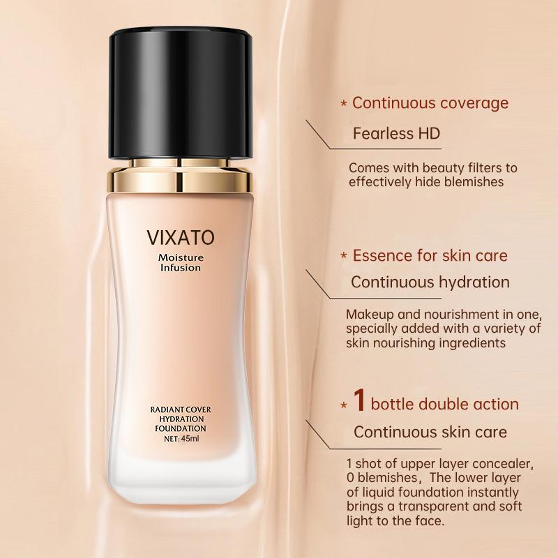 Vixato Flawless – Medium  & Oil Control for All Skin Types Coverage Moisture Moisturize Moisturizer Concealer Foundation