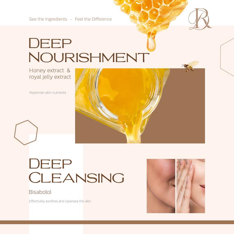 Decoder Honey Collagen Cleansing Jelly Mask | Deep Nourishment & Hydration | Brightening, Firming & Soothing Face Mask for Radiant, Elastic Skin - Anti-aging, Pore Minimizing, & Repairing Skincare Smooth Intensive Smooth Intensive Smooth Intensive