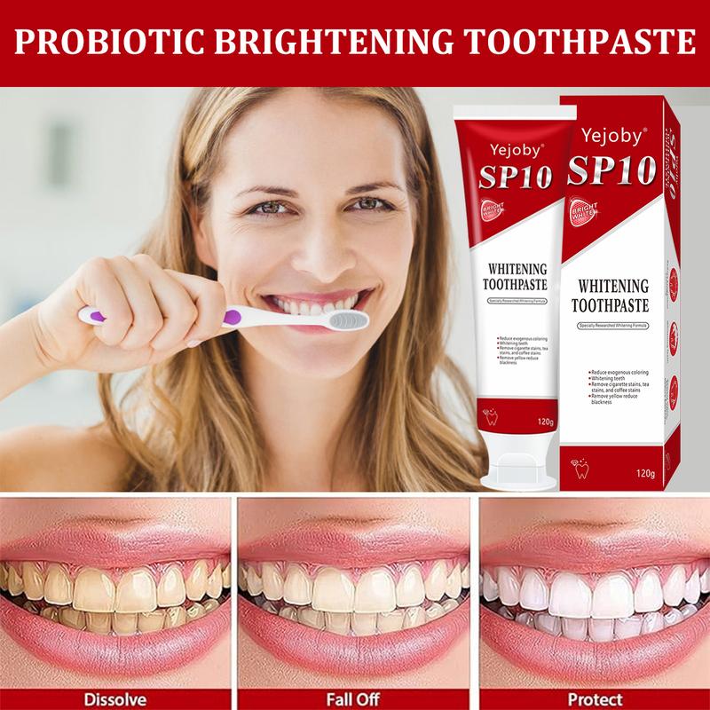 [Upgraded Version] SP-10 whitening Toothpaste, Super sp10 brightening Oral probiotic, sp 10 Bright White Toothpaste for Stain Removing, Fresh Breath & Teeth Health Whitening Solution Effect is better than SP-7 and SP-8,SP-6 SP-4 sp-6 sp8 sp6 sp4 SP-10