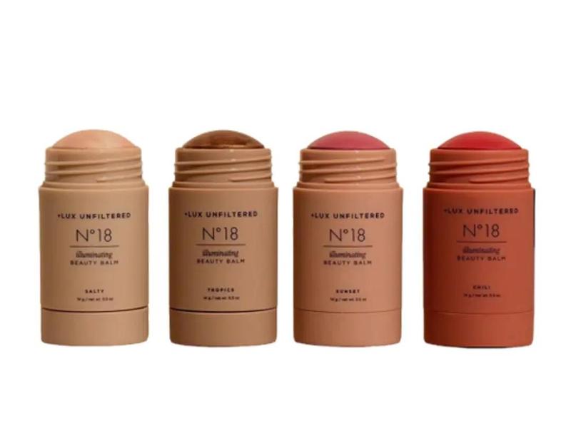 N°18 Illuminating Beauty Balm, Dewy, Vegan + Cruelty Free, Illuminating, Bronzer, Blush, Highlighter Makeup Smooth