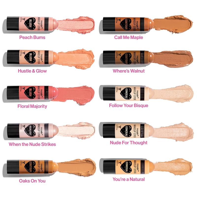 MegaGlo Makeup Stick, Buildable Color, Versatle Use, Cruelty-Free & Vegan - Where's Walnut?