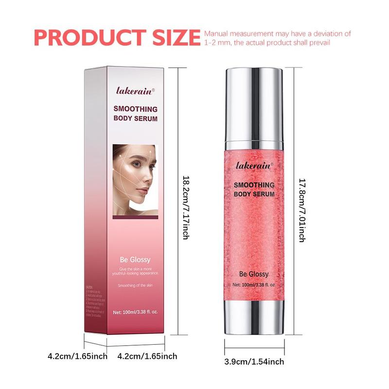 Glow Smoothing Body Serum, Vitamin E Moisturizing Body Serum, Hyaluronic Acid Nourishing Body Lotion, Hydrating Body Care Product for Women & Men