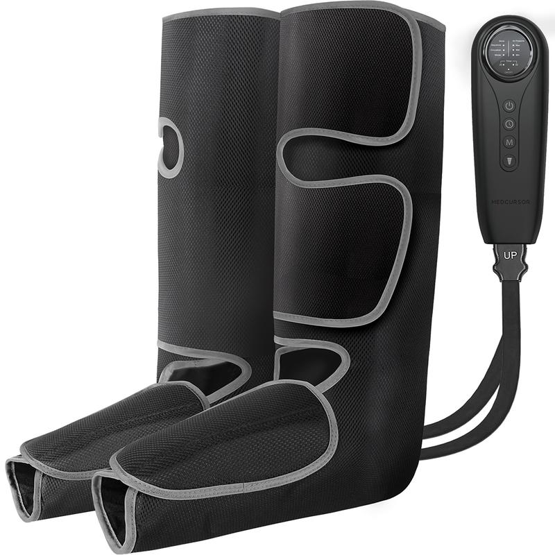 Medcursor Air Compression Leg Massager, Calf and Foot Massager, Adjustable Massage Boots for Home Office Use, No Heat, Comfort - Gifts for Mom Dad