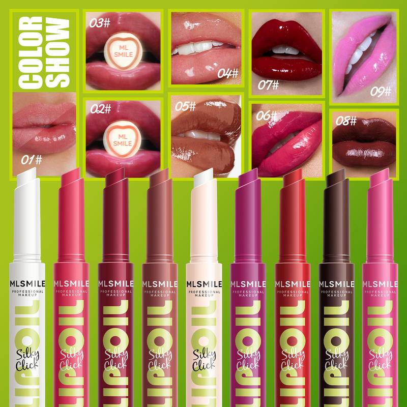 Long Lasting Lip Gloss, 3 Counts set Moisturizing Lipstick, Glossy Lip Glaze, Plumping Lip Oil Lip Stick for Girls & Women