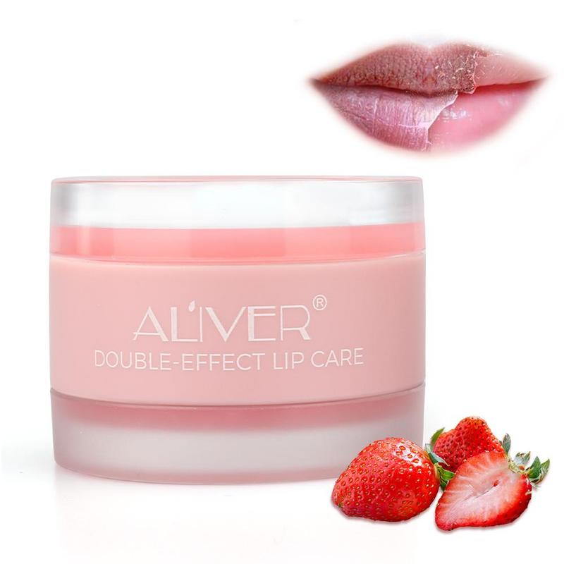 Strawberry Lip Mask, Moisturizing Lip Mask, Hydrating Lip Balm, Lip Care Product for Women & Girls, Natural Lip Color, Daily Lip Care Product