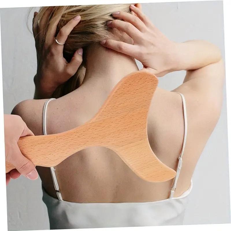 Wooden Fish Tail Shaped Massage Tool, Multifunctional Body Massage Tool, Manual Massage Tool for Home Use, Bath & Body Care Tool