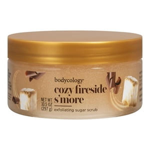 Bodycology Exfoliating Sugar Scrub, Cozy Fireside S'more, 10 oz