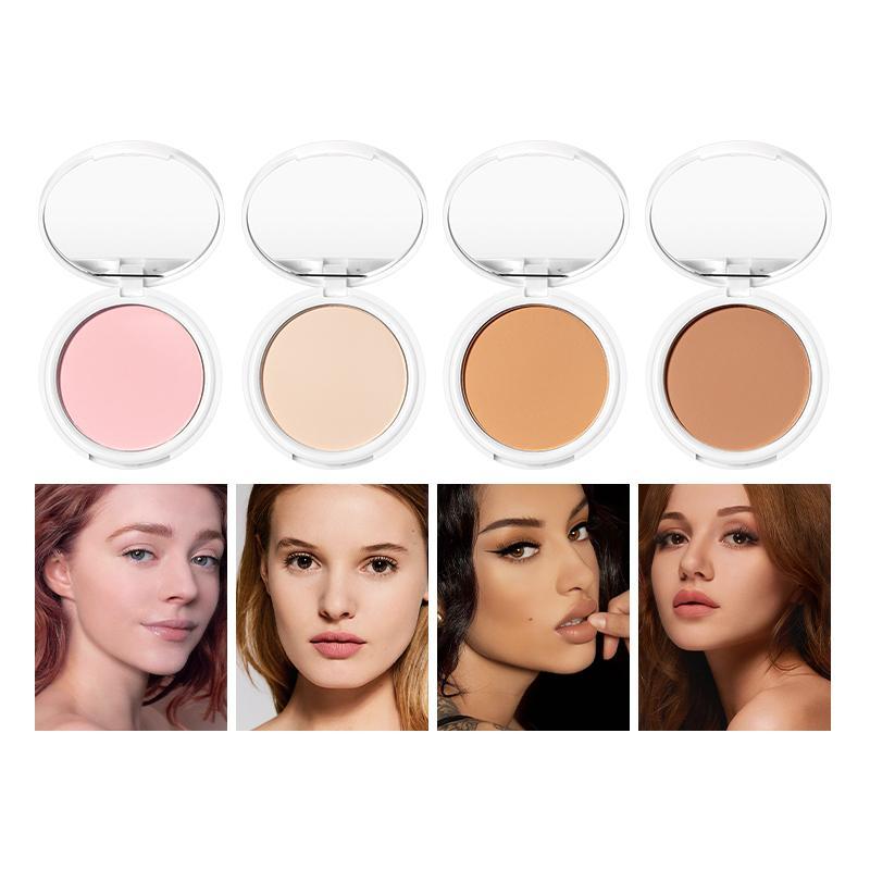 Long Lasting Matte Setting Powder, 1 Count Oil Control Pressed Powder for Smooths Skin & Completes Makeup, Makeup Powder Suitable for Women & Girls