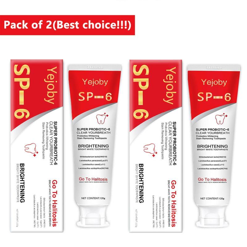 [+5$Get 2Pcs] Sp-6 Brighten Toothpaste,Probiotics Bright Toothpaste,Sp 6 Toothpaste,Brighten Toothpaste Sp-6,Sp-6 Probiotics Brighten Toothpaste,Fresh Breath