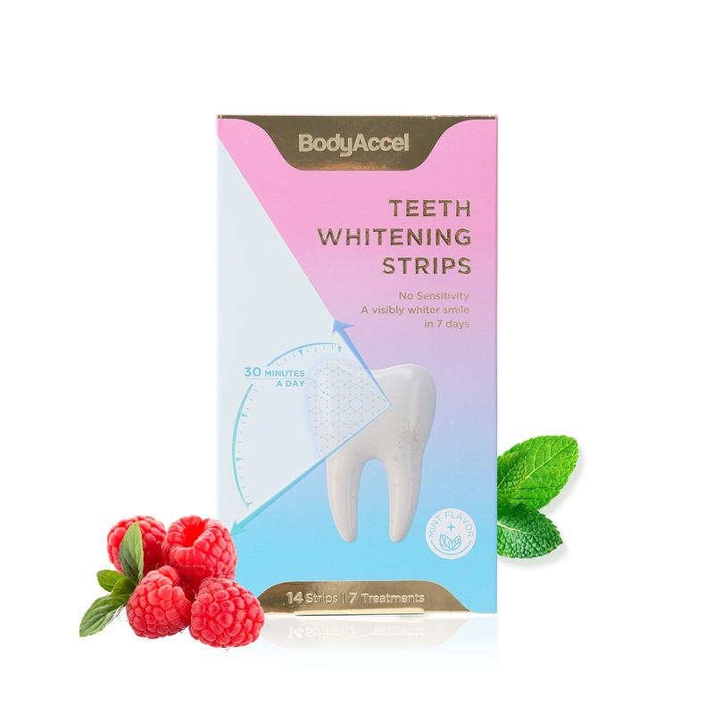 BodyAccel Teeth Whitening Strips Daily Oral Natural repair and whitening tooth strips