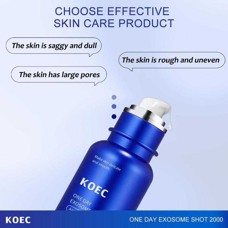 KOEC[Seven-day free trial,full refund if not satisfied]Korean family aesthetics 2-in-1 I experience glass gloss effect zero exosome needle essence+collagen niacinamide jelly cream combination facial skin care,girls,women,gifts,birthday gifts,holiday gifts