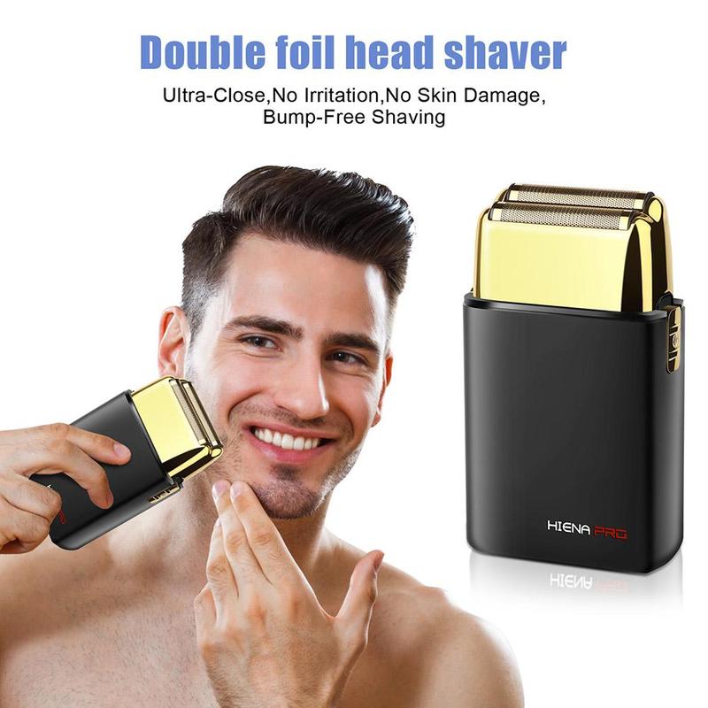 Electric Shaver, 1 Box Rechargeable Beard Trimmer & Accessories, Wet & Dry Use Beard Shaver, Great for Men Stylists Barber Barbershop Salon Home Use