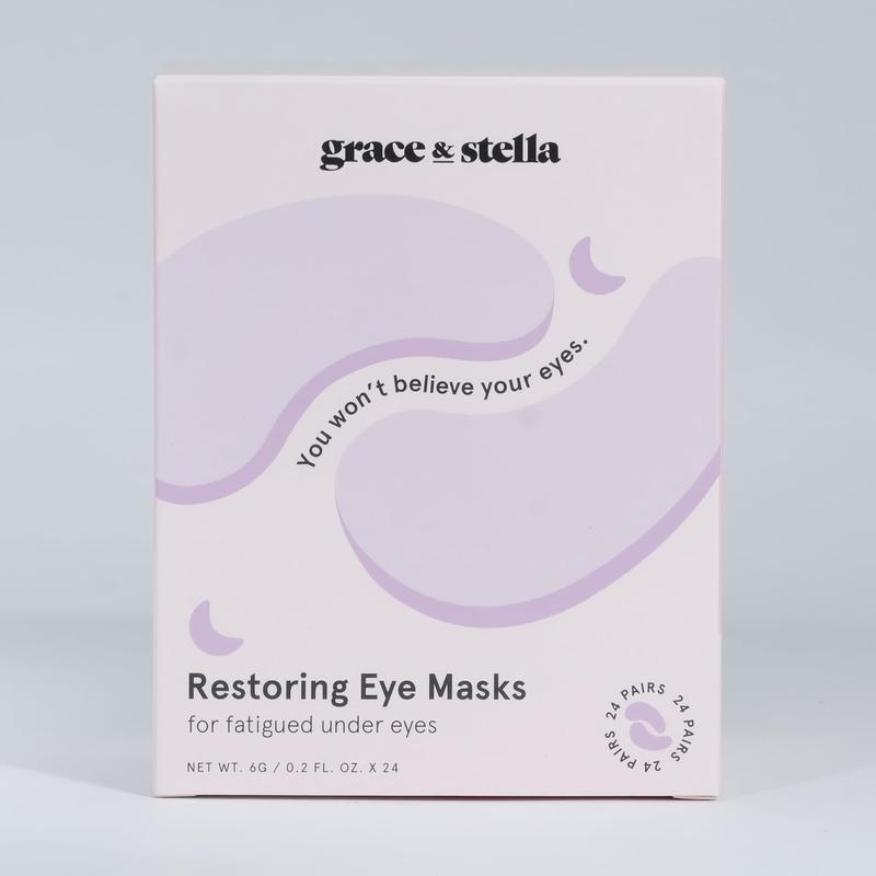 Under Eye Patches for Dark Circles (Purple, 6 Pairs) - Gel Eye Mask with Retinol - Restoring Under Eye Patches for Puffy Eyes and Dark Circles - Vegan Cruelty-Free Eye Mask Skincare