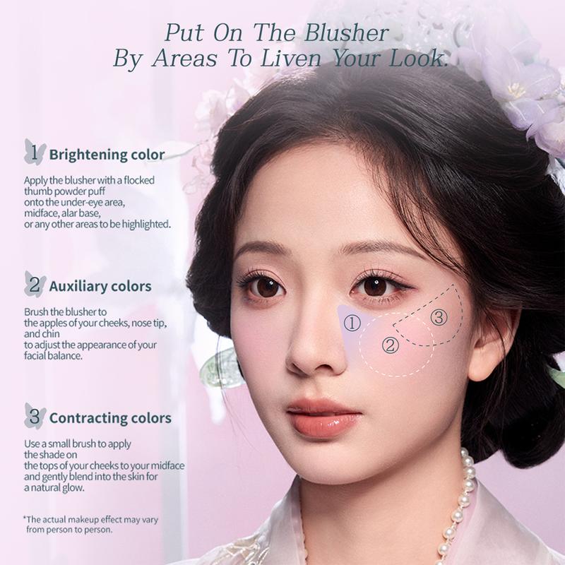 Flower Knows Butterfly Cloud Collar Collection Rouge Box Highlighting & Blush Duo Powder