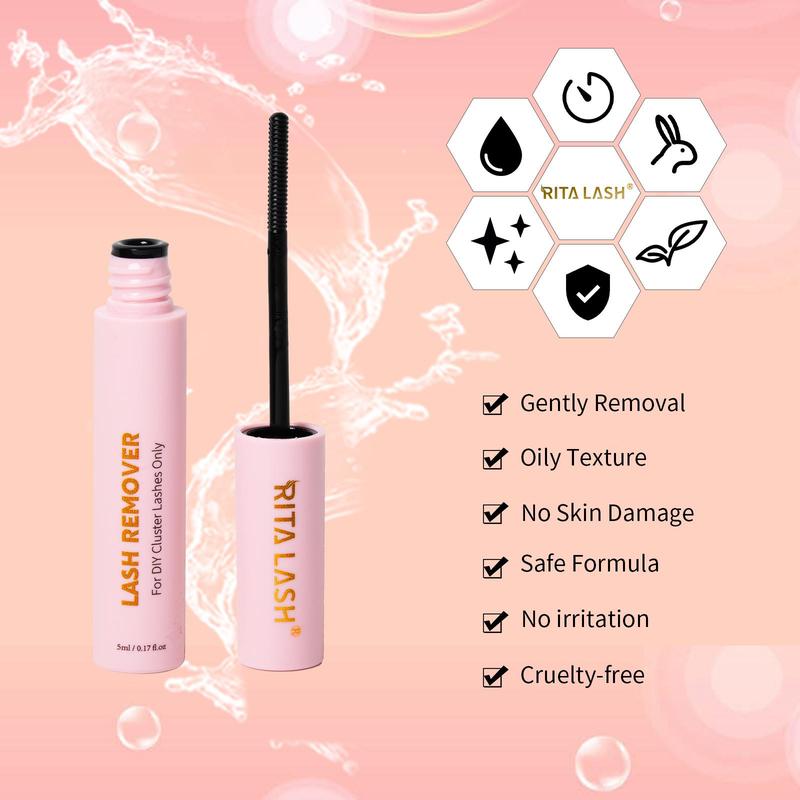 5ml Comfort Eyelash Glue Remover with Spiral Brush Head, Music Festival Makeup Essentials, Cosmetic Eye Lash Glue Remover Product, Eye Makeup, Makeup Products, Christmas Gift