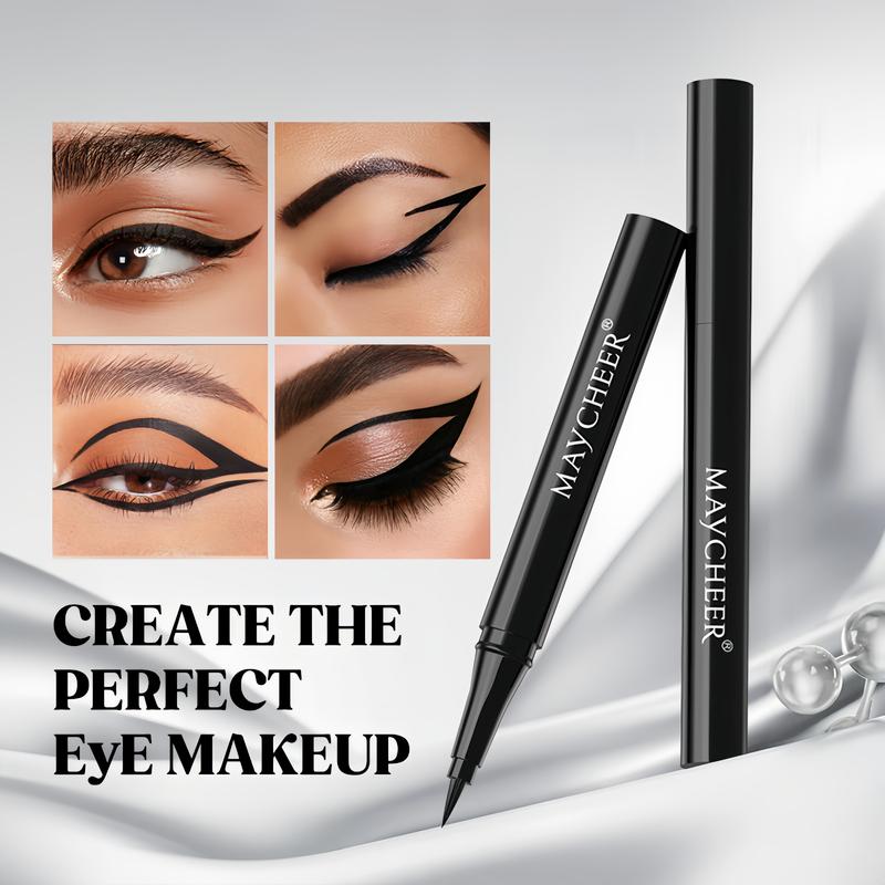 MAYCHEER 3pcs 5pcs Waterproof Liquid Eye Liner, Stay All Day Makeup with Fine Brush Tip Lasting Satin Finish, Smudge-Proof Eyeliner Makeup，Halloween and Christmas gifts