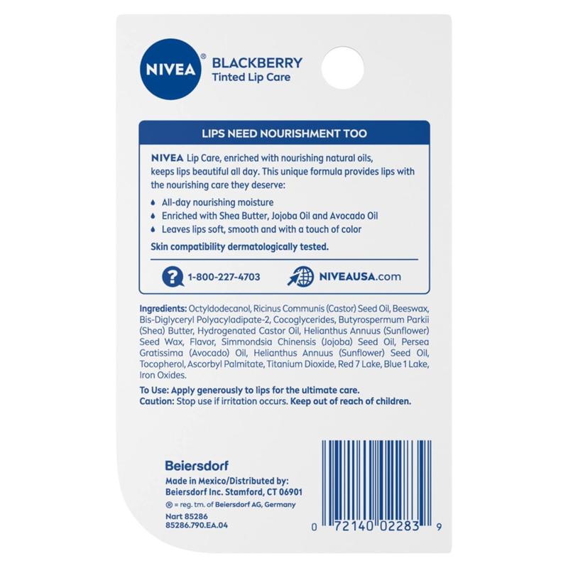 Nivea Lip Balm - Blackberry Shine - 0.17oz, 0.17 Oz