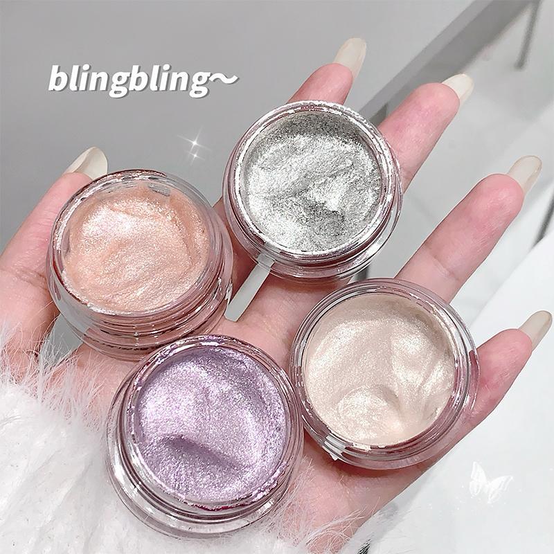 Glitter Gel Eyeshadow, 1 Box Long Lasting Shimmering Eye Shadow, Sparkling Body Makeup for Women & Girls, Cosmetic Product for Daily Use