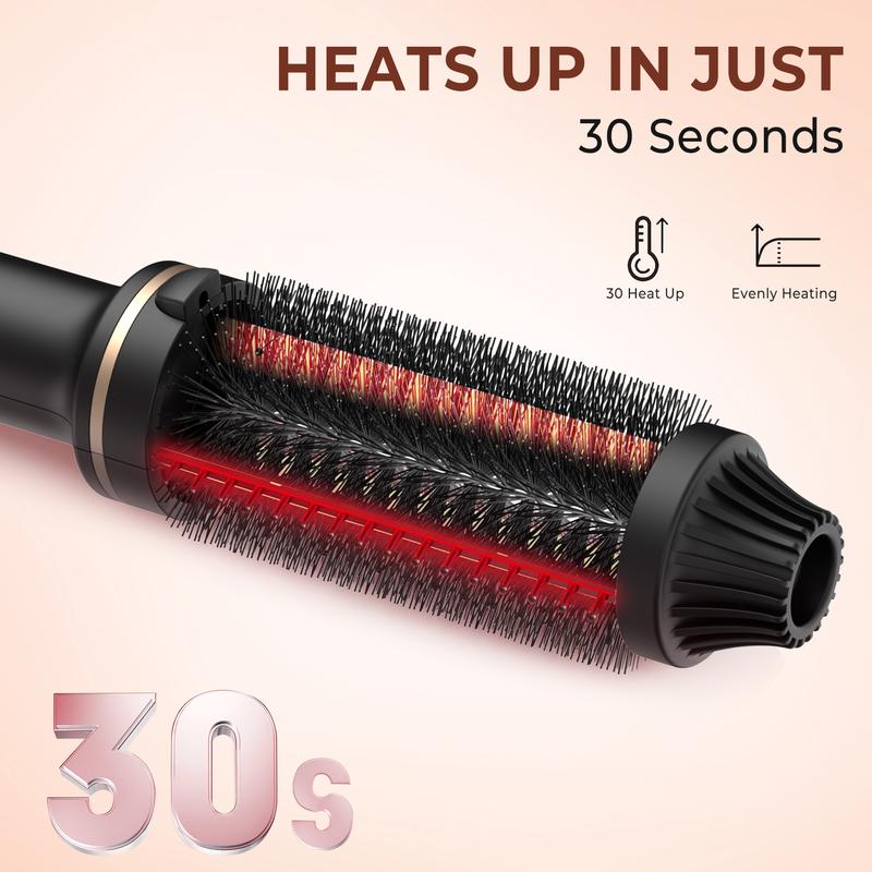 1.5 inch ATOPSKIN Thermal Brush, Double PTC Ceramic Tourmaline Ionic Brush, Heated Round Brush Makes Hair Smoother, Christmas Winter Gift,