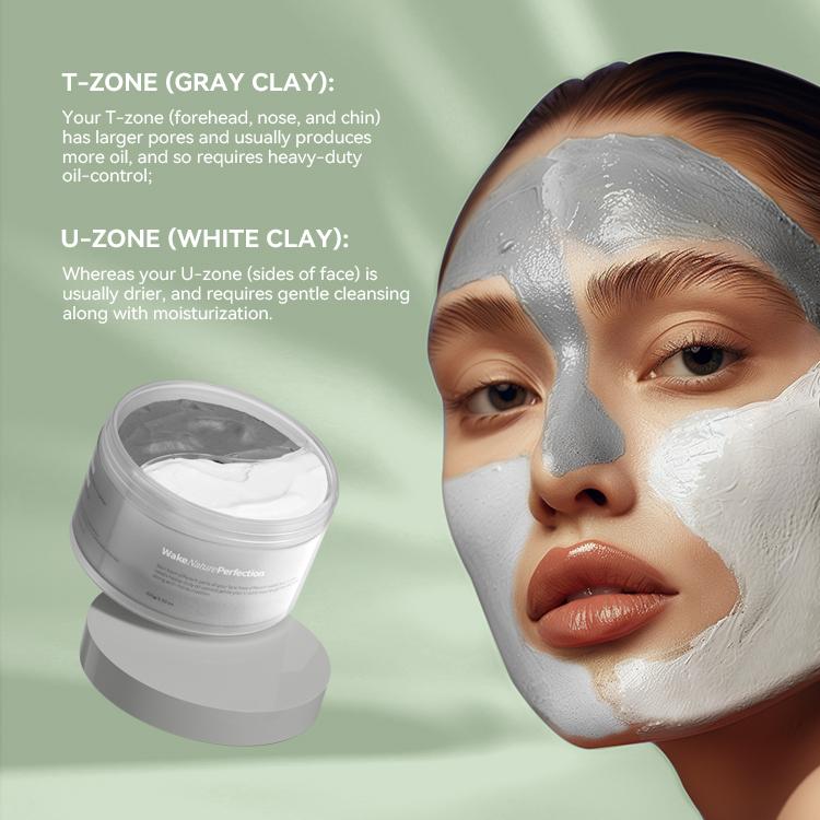 WNP Cleansing & Hydration Set [Vegan] - Duo Cleansing Clay Mask + 3% Hyaluronic Acid Serum | Comfort Repair Skin Skincare