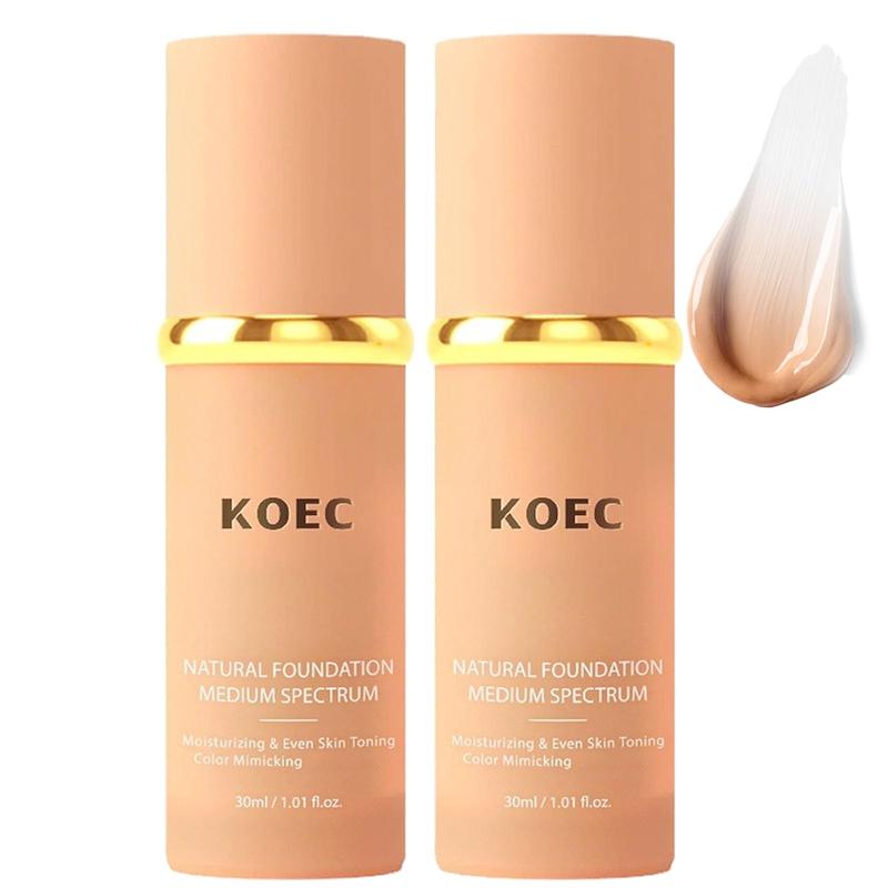 Christmas 4 In 1 Liquid Foundation, Oil-Free Soft Matte Long-lasting Concealer Moisturizing Base Suitable for Any Skin Type Hydrating Makeup Moisturizer