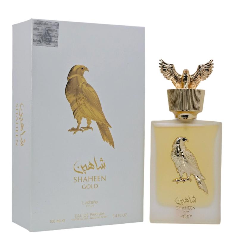 Lattafa Perfumes Shaheen Gold for Unisex Eau de Parfum Spray, 3.4 Ounce