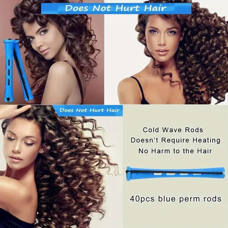 Hair Perm Rods Set, 40pcs set Hair Styling Accessories, Professional DIY Salon-Quality Styling Tools for Home Use