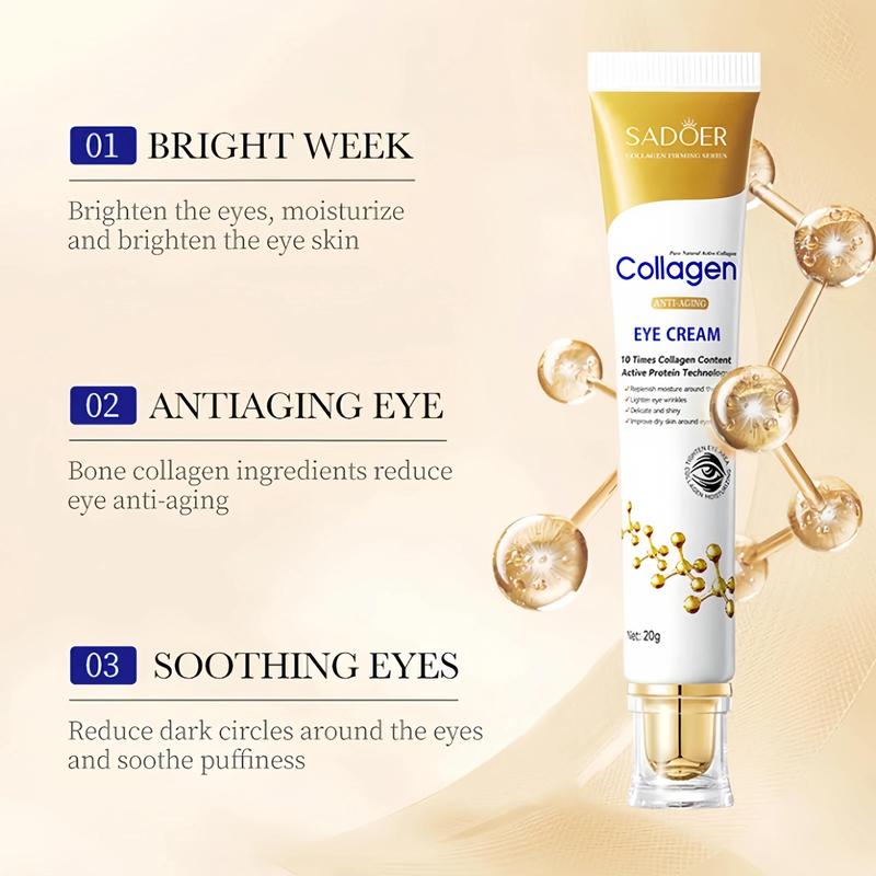 Collagen Eye Cream Instant Eye Bag Removal Dark Circle Removal Wrinkles Firming Skin Fade Fine Lines Hydrate Anti Puffiness New