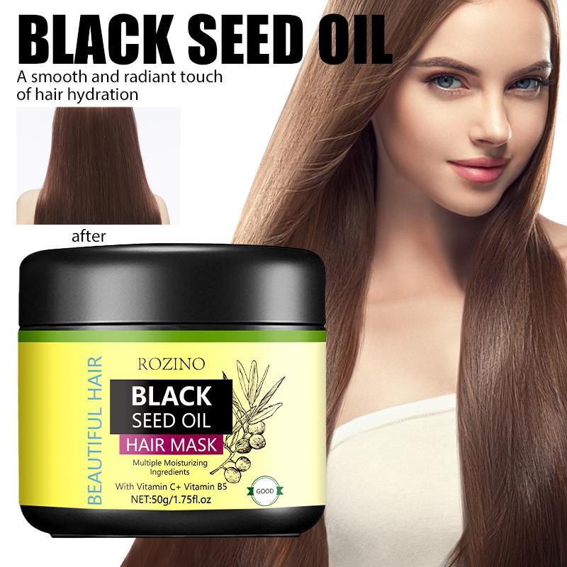 50g Black Seed Oil Hair Mask, 1 Box Moisturizing & Shining Hair Conditioner Hair Care Mask for Women