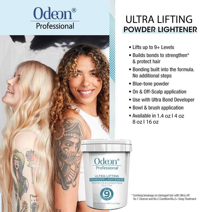 Odeon Professional Ultra-Lifting Powder Lightener up to 9 Level 4oz (118g) Haircare Color