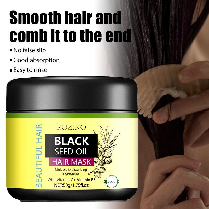 50g Black Seed Oil Hair Mask, 1 Box Moisturizing & Shining Hair Conditioner Hair Care Mask for Women