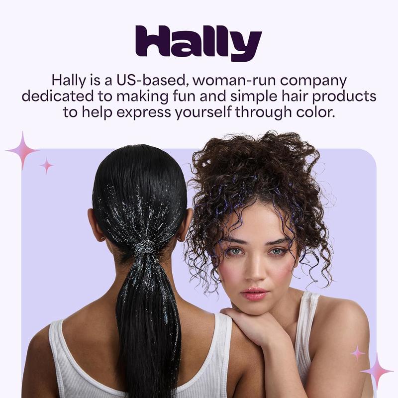 Hally Hair Gems Pen Applicator - Includes Hair Styling Tool with 240 Multicolored Adhesive Gem Stickers Hair Jewels - Stylish Hair Accessories for School, Halloween, Festivals, Wedding, Parties & More