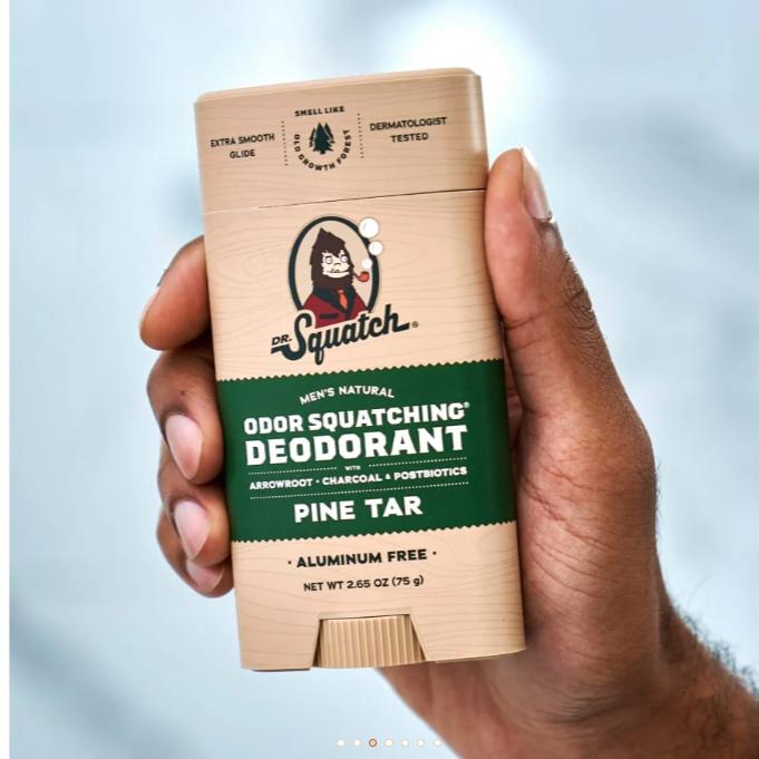 Dr. Squatch - Deodorant & Soap Set - Body Care for Men Fragrance Gentle