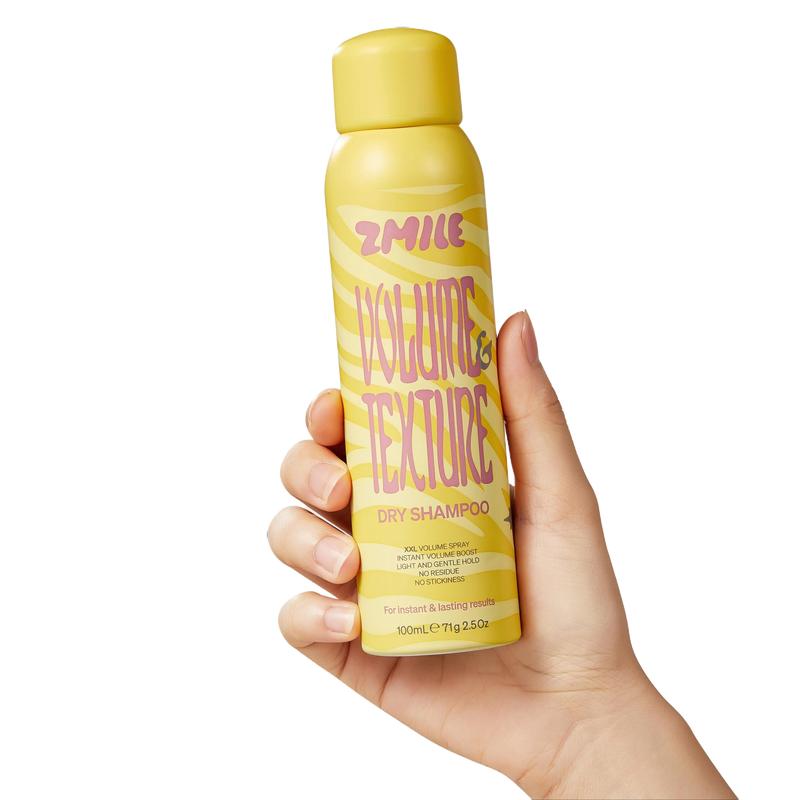 Zmile Dry Shampoo Spray: Instant Oil Control, Natural Fluffiness, Triple Particle Size Haircare - Comfort and Dryness