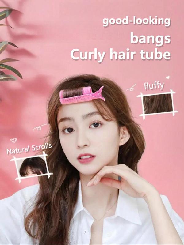 Cute Hair Curler Rollers, Bangs Hair Curler Rollers, New Duckbill Top Volumizing Hair Clips, Hair Styling Tool for Women & Girls