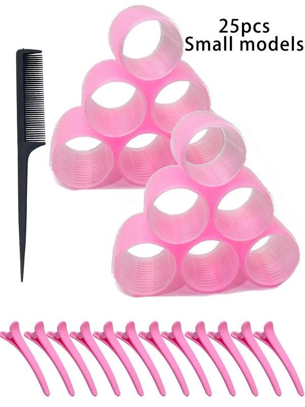 Bangs Hair Styling Tool Set (25pcs), Hair Styling Tool Set, Plastic Hair Styling Tool Set, Lazy Hair Styling Tool Set, Party Date Hair Styling Tool Set