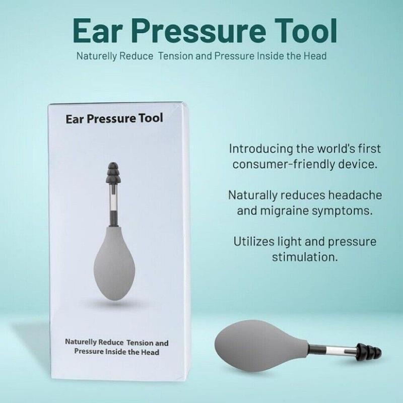 Ear decompression device naturally reduces the tension and pressure of headaches. A holiday gift for friends and family Silicone Gentle