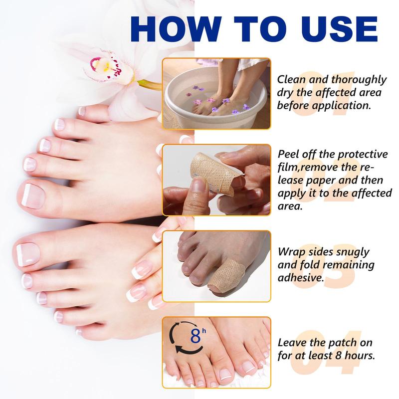 Fungal Nail Patches, Long-lasting & Gentle Foot Care Patches, Easy To Use, Make Nails Healthier, Revitalize Nails, Nail Care Product for Women & Men