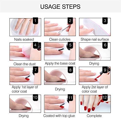 Milky White Nude Gel Nail Polish,Gel Nail Polish LED Nail Lamp Need Manicure Salon DIY Nail Art Design polygel