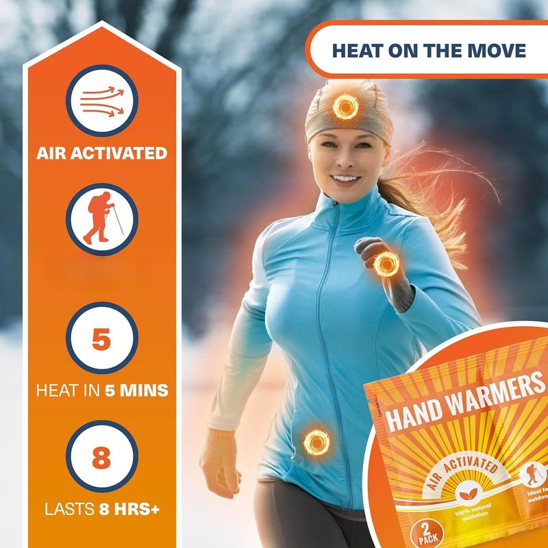 - Hand Warmers - Pocket Warmers for Hiking, Outdoor Activities, Golf, Skiing - 8 Hours of Heat