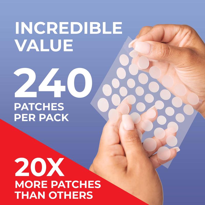 PatchRx Pimple Patches for Face - Hydrocolloid Acne Dots with Tea Tree Oil, Salicylic Acid, Effective Zit Stickers for Clear Skin and Fast Healing