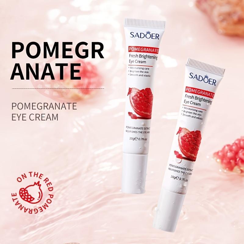 Natural Extracts Hydrating Eye Cream, Nourishing and Moisturizing Eye Cream, Eye Skin Refreshing Cream, Vitamin C  Aloe Vera  Pomegranate for Choosing