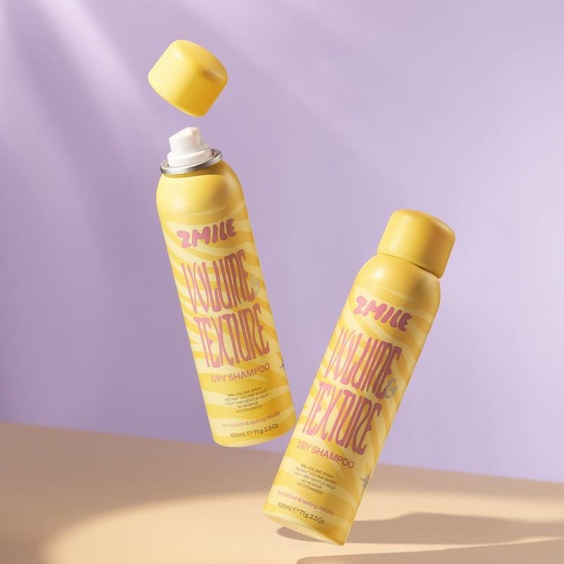 Zmile Dry Shampoo Spray: Instant Oil Control, Natural Fluffiness, Triple Particle Size Haircare - Comfort and Dryness