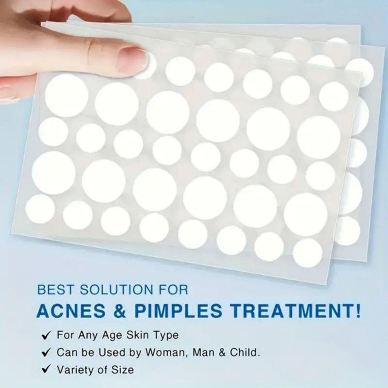 Star & Round & Star Shaped Acne Care Patches, 112pcs Hydrocolloid Acne Cover Stickers, Acne Patches, Gentle Facial Skin Care Products for Women