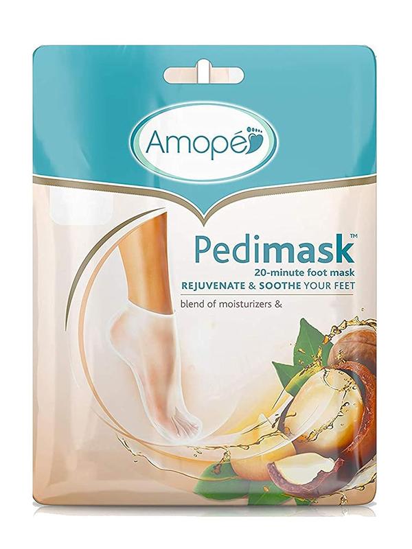 Amope Pedimask Foot Sock Mask, Macadamia Oil Essence Nail Smooth